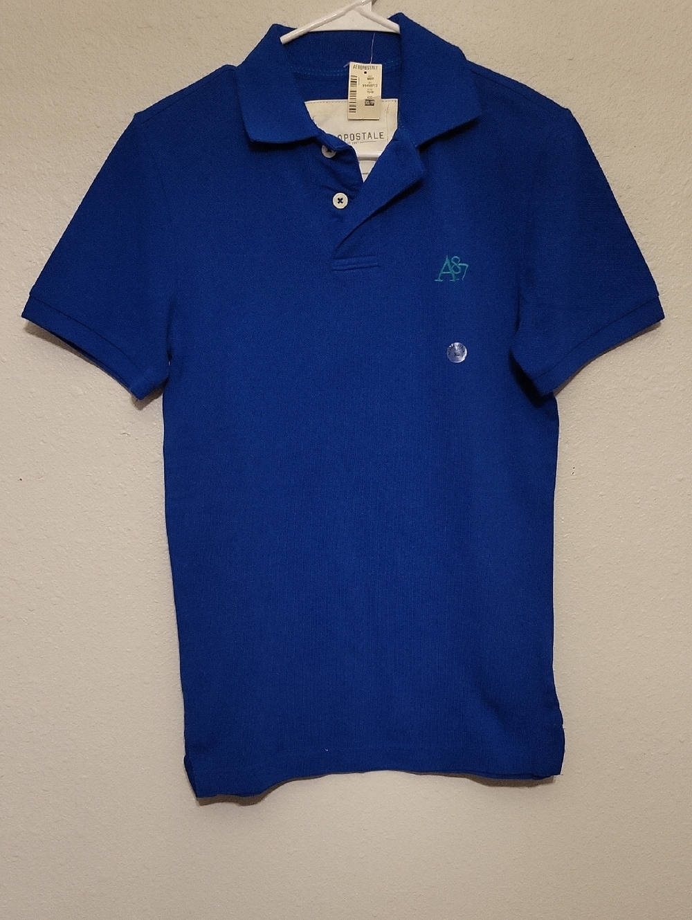 Aeropostale Boy's Blue Polo with Subtle Logo